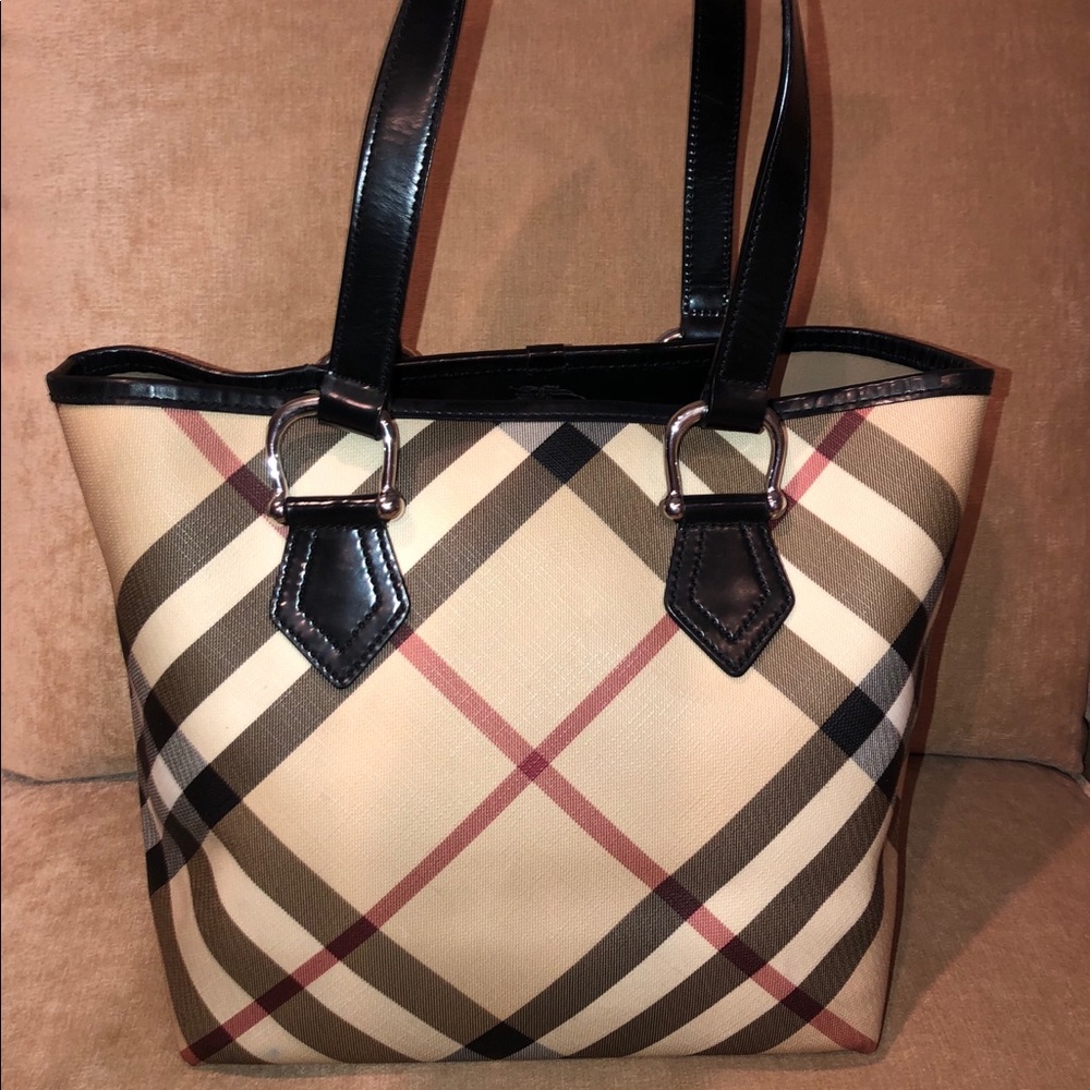 BURBERRY Nova Check Tote Bag